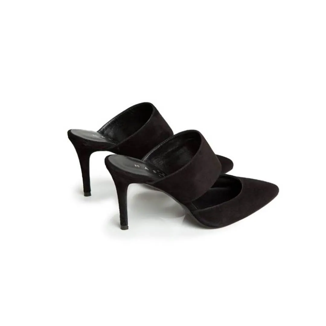 ALBA STILETTOS BLACK SUEDE 8CM HEEL