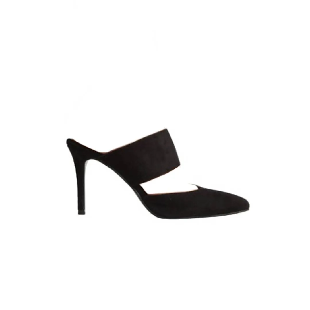ALBA STILETTOS BLACK SUEDE 8CM HEEL