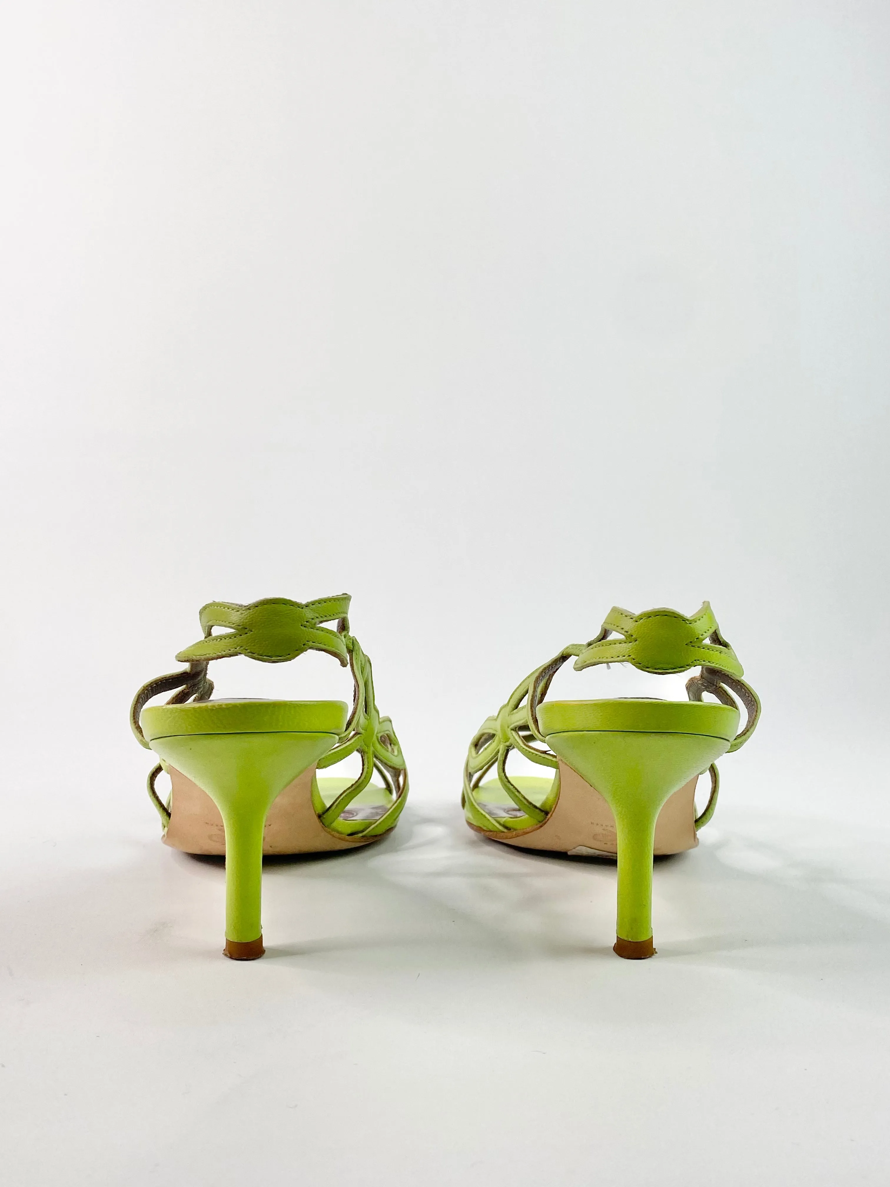 Anya Hindmarch Spring Green Stilettos - EU38