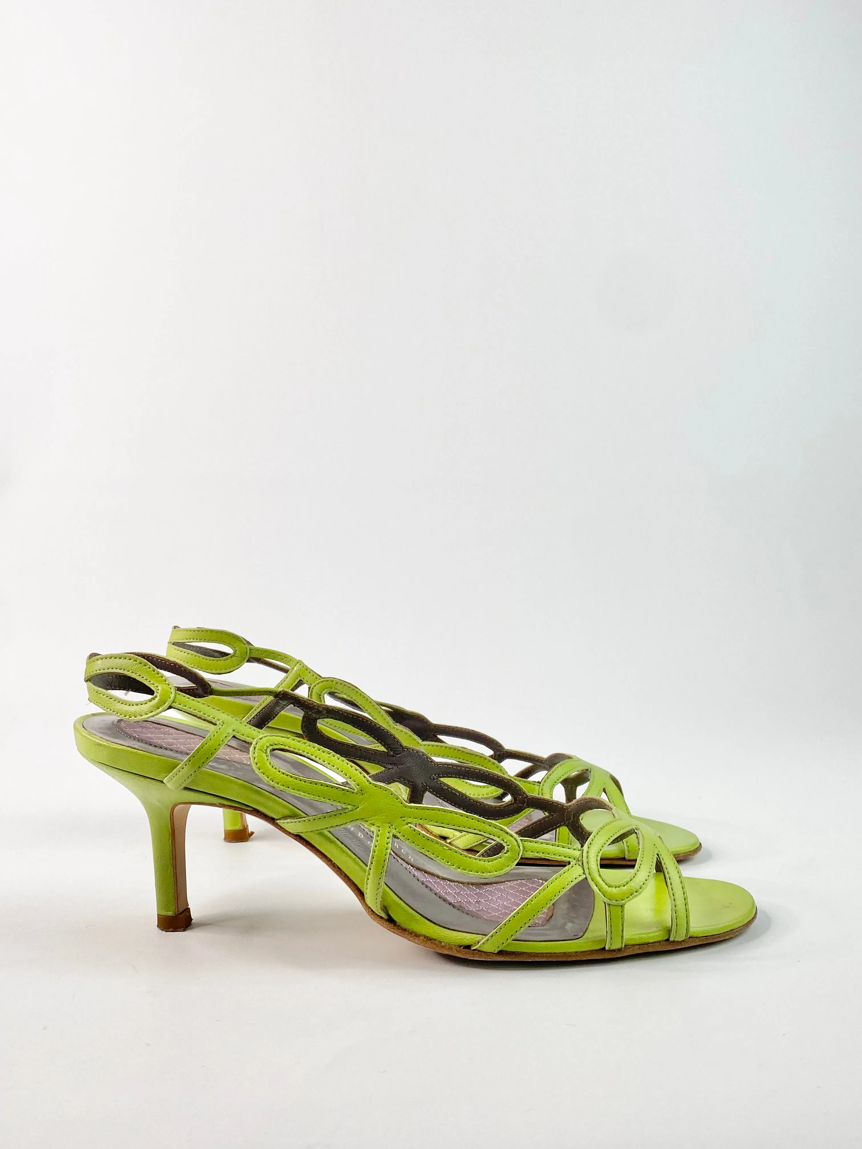 Anya Hindmarch Spring Green Stilettos - EU38