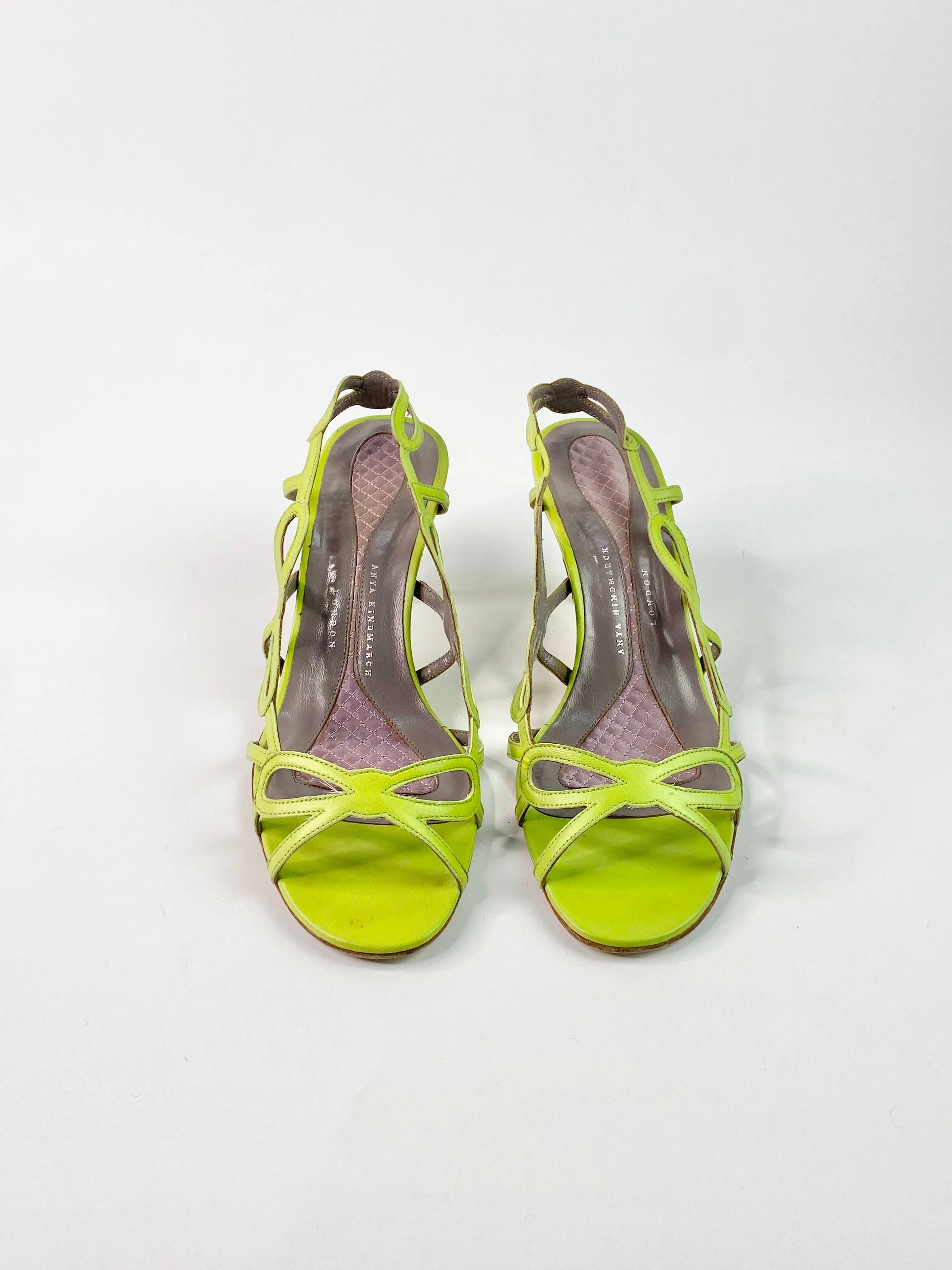 Anya Hindmarch Spring Green Stilettos - EU38