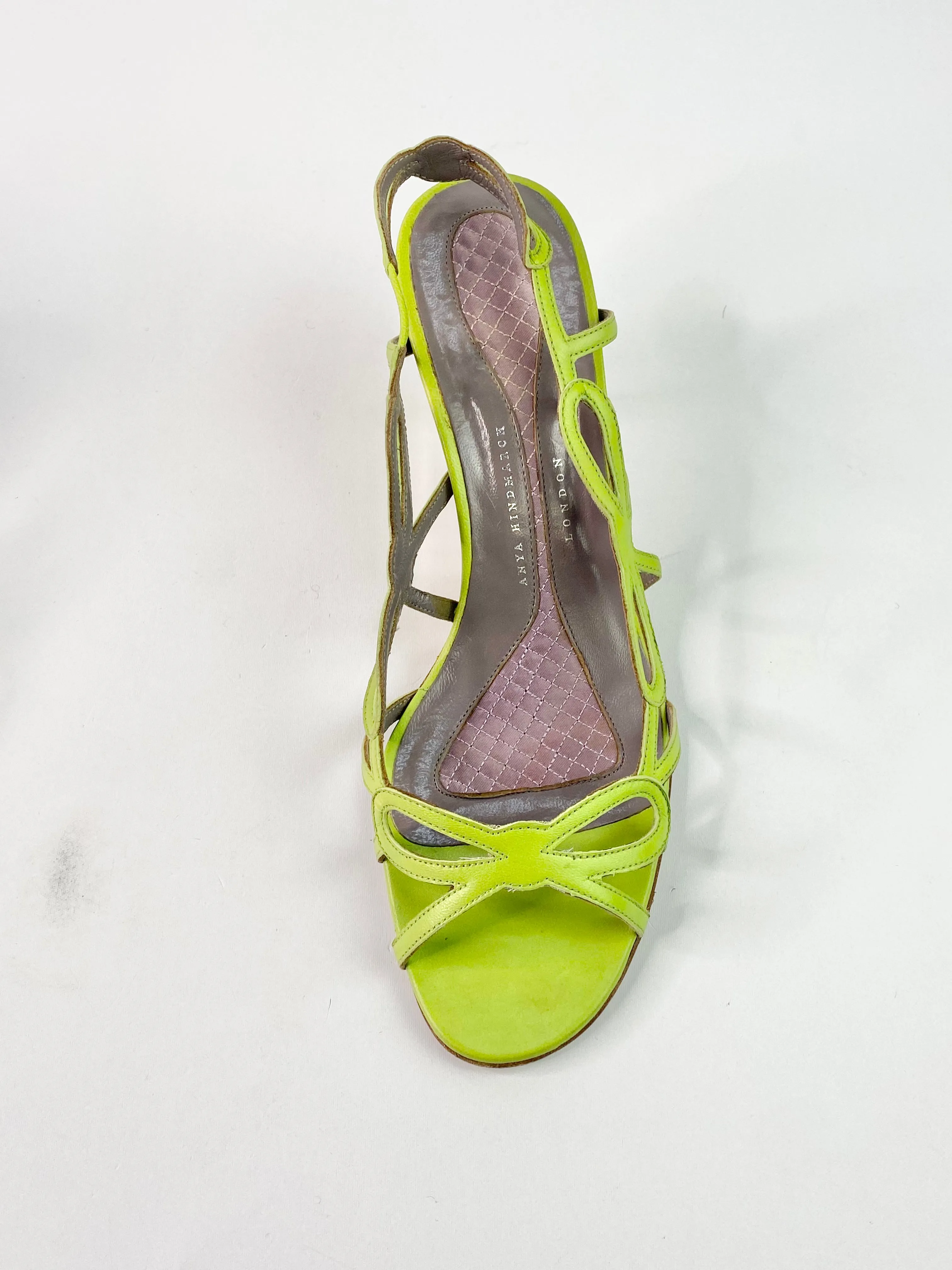 Anya Hindmarch Spring Green Stilettos - EU38
