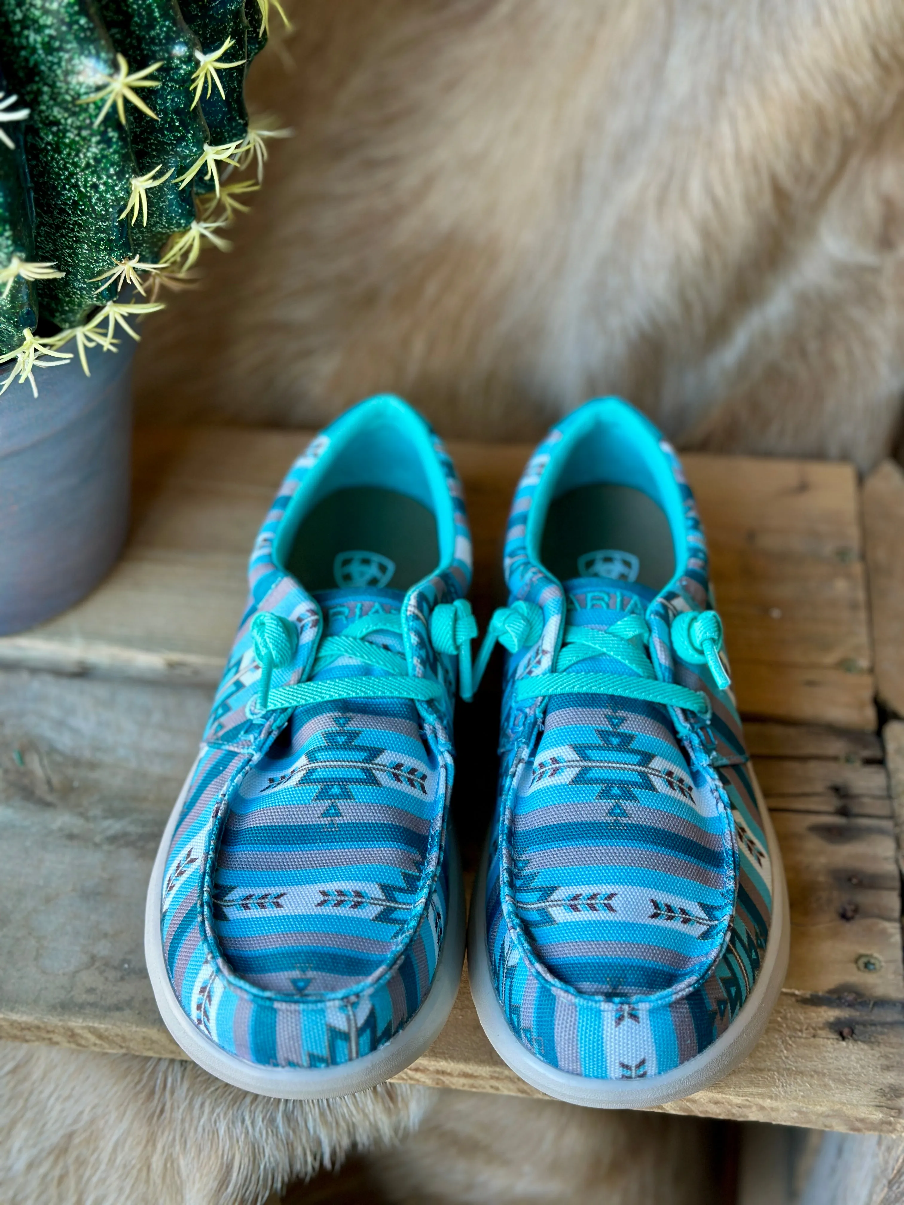Ariat Hilo Slip-On Shoe [Turquoise Texarkana]