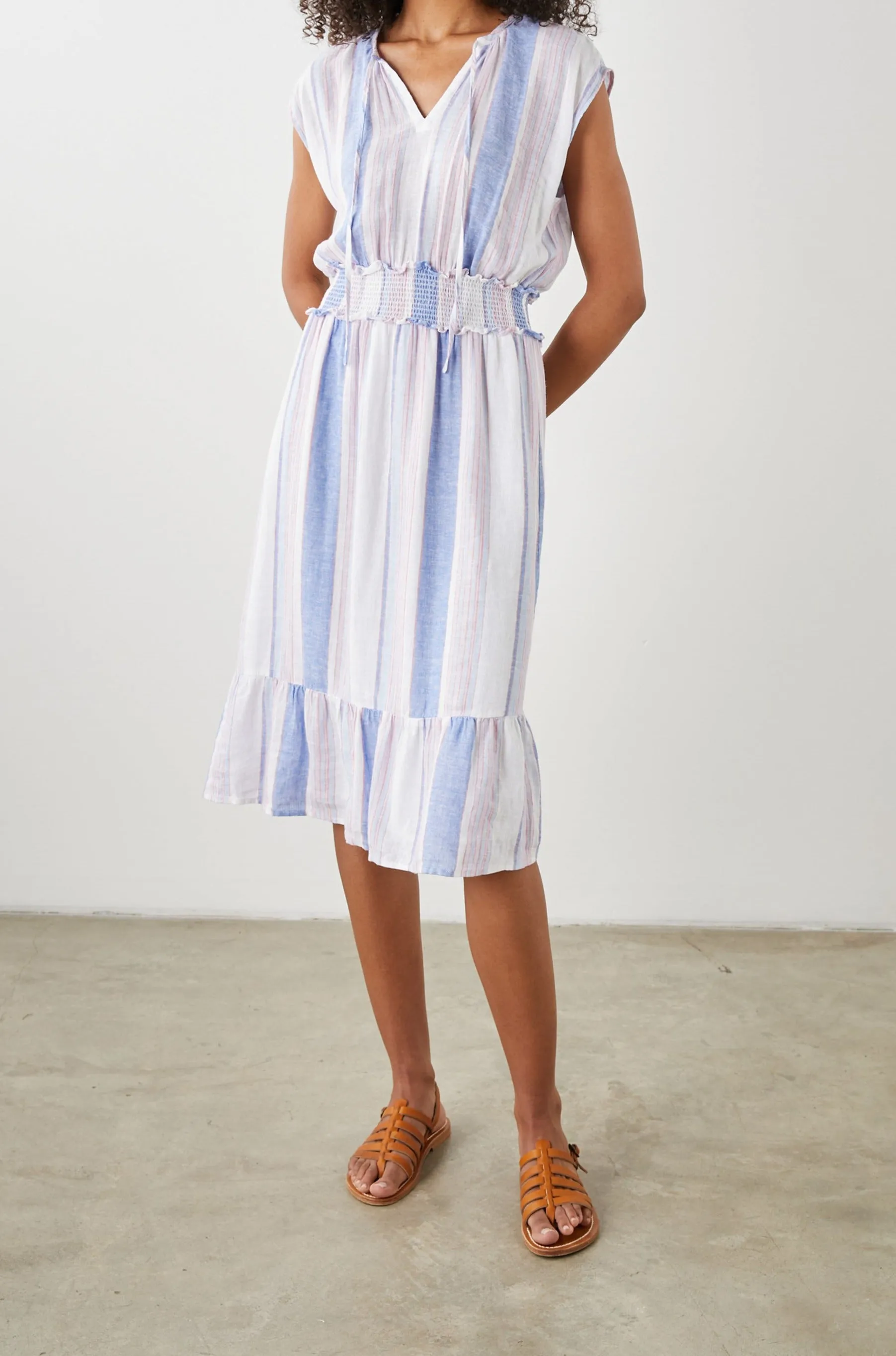 ASHLYN DRESS - MARINI STRIPE