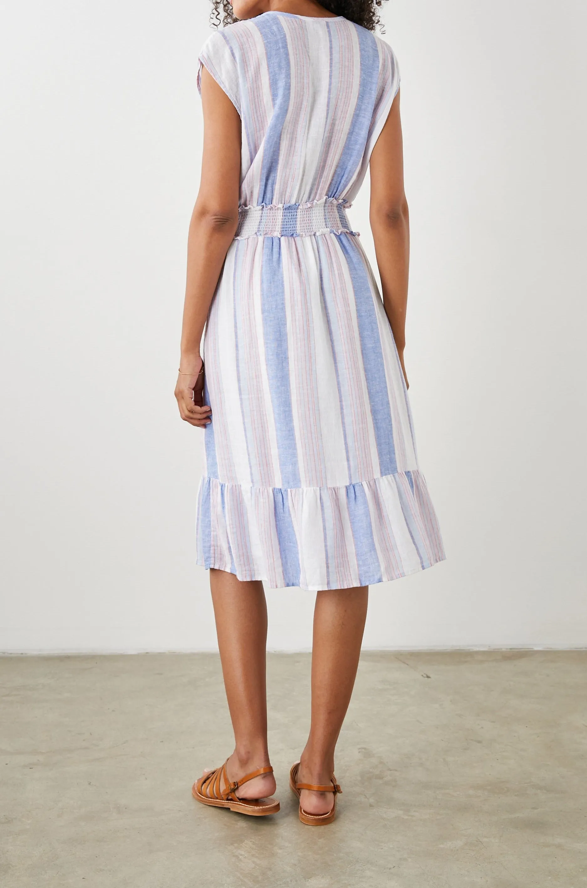 ASHLYN DRESS - MARINI STRIPE