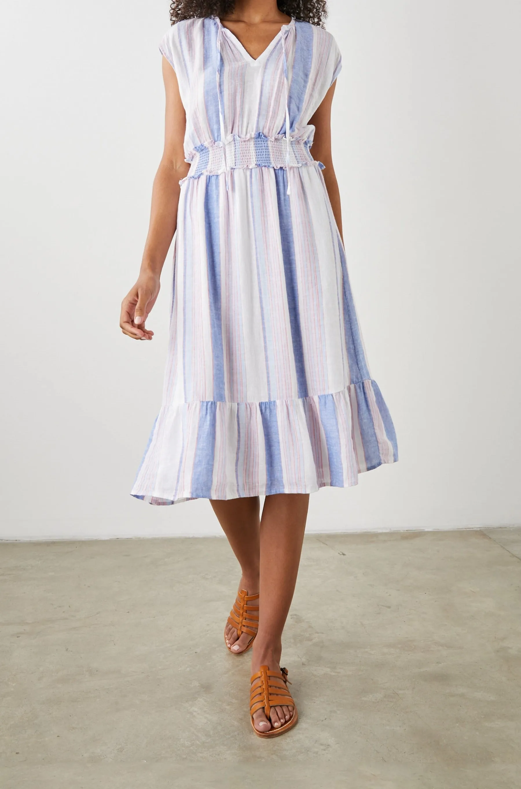 ASHLYN DRESS - MARINI STRIPE