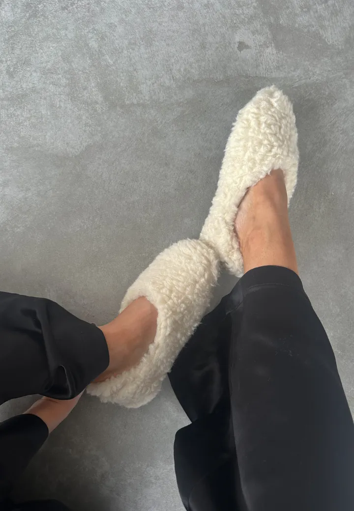 Ballerina Slipper Soft White