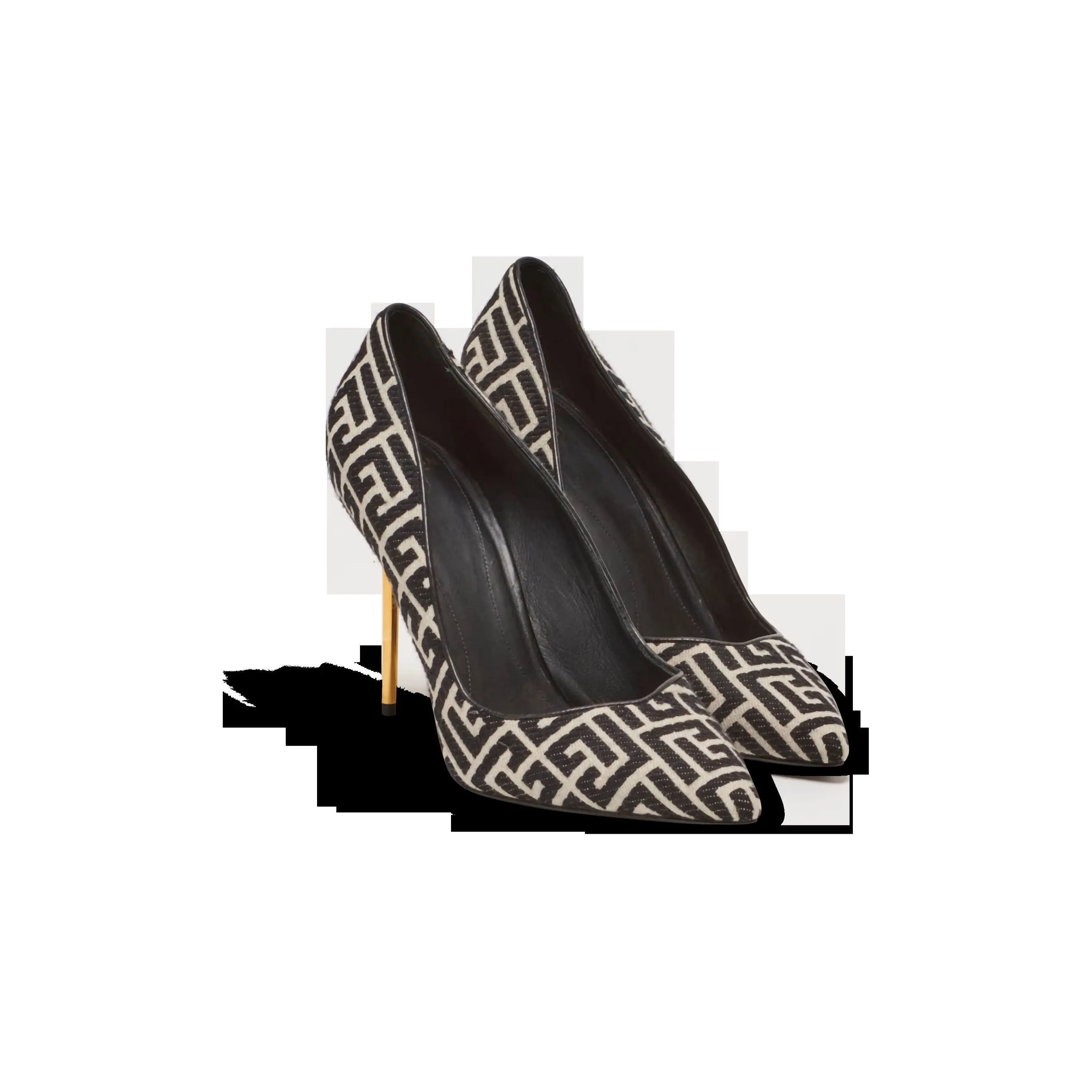 BALMAIN PARIS Ruby stilettos with jacquard monogram