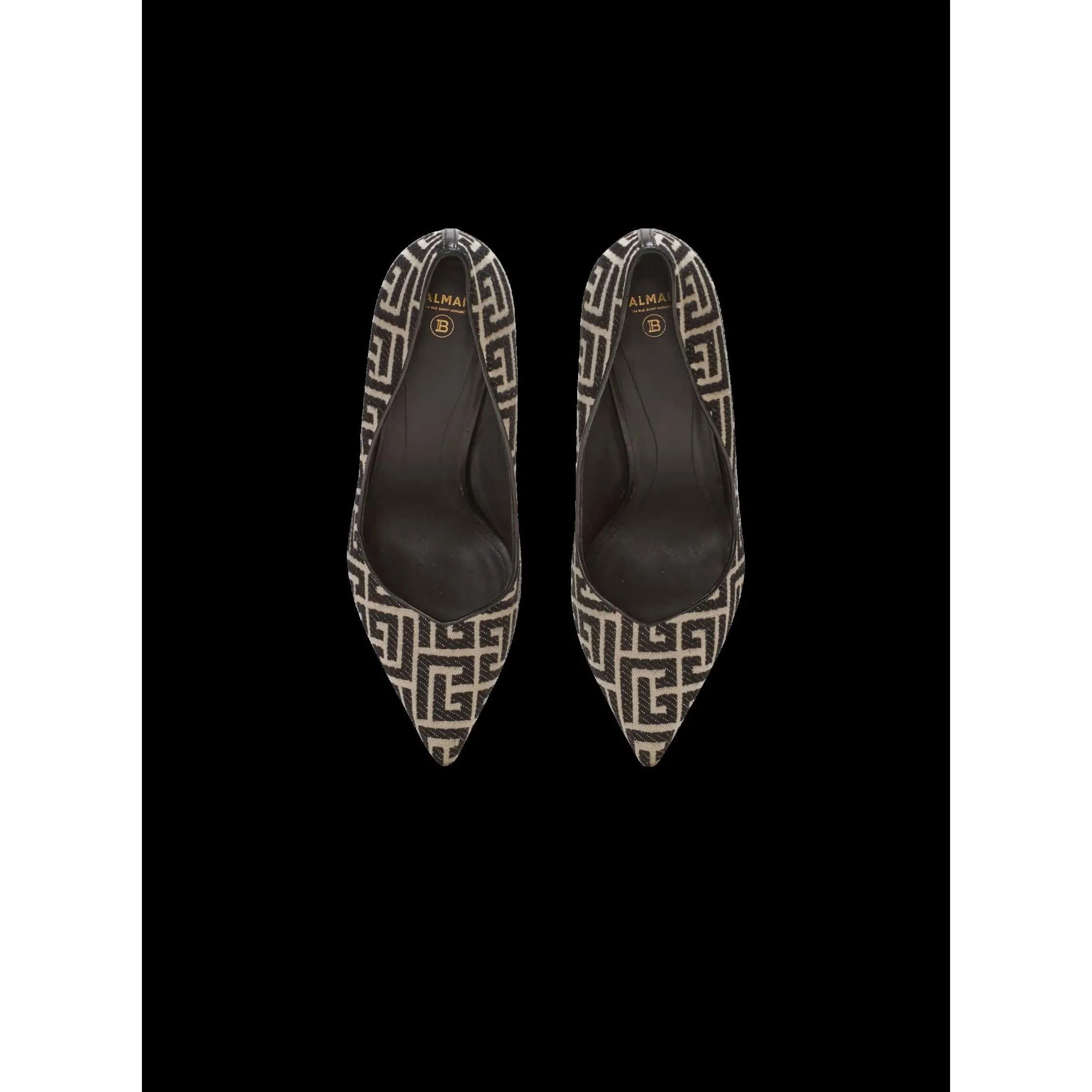 BALMAIN PARIS Ruby stilettos with jacquard monogram