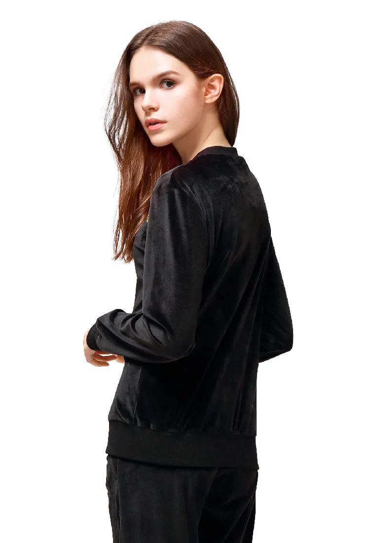 Black Velvet Embroidery Jacket