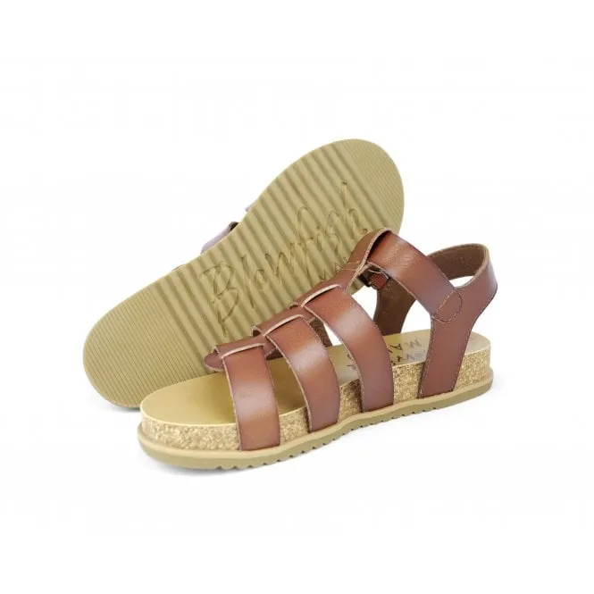 Blowfish Fillip faux leather sandal Henna