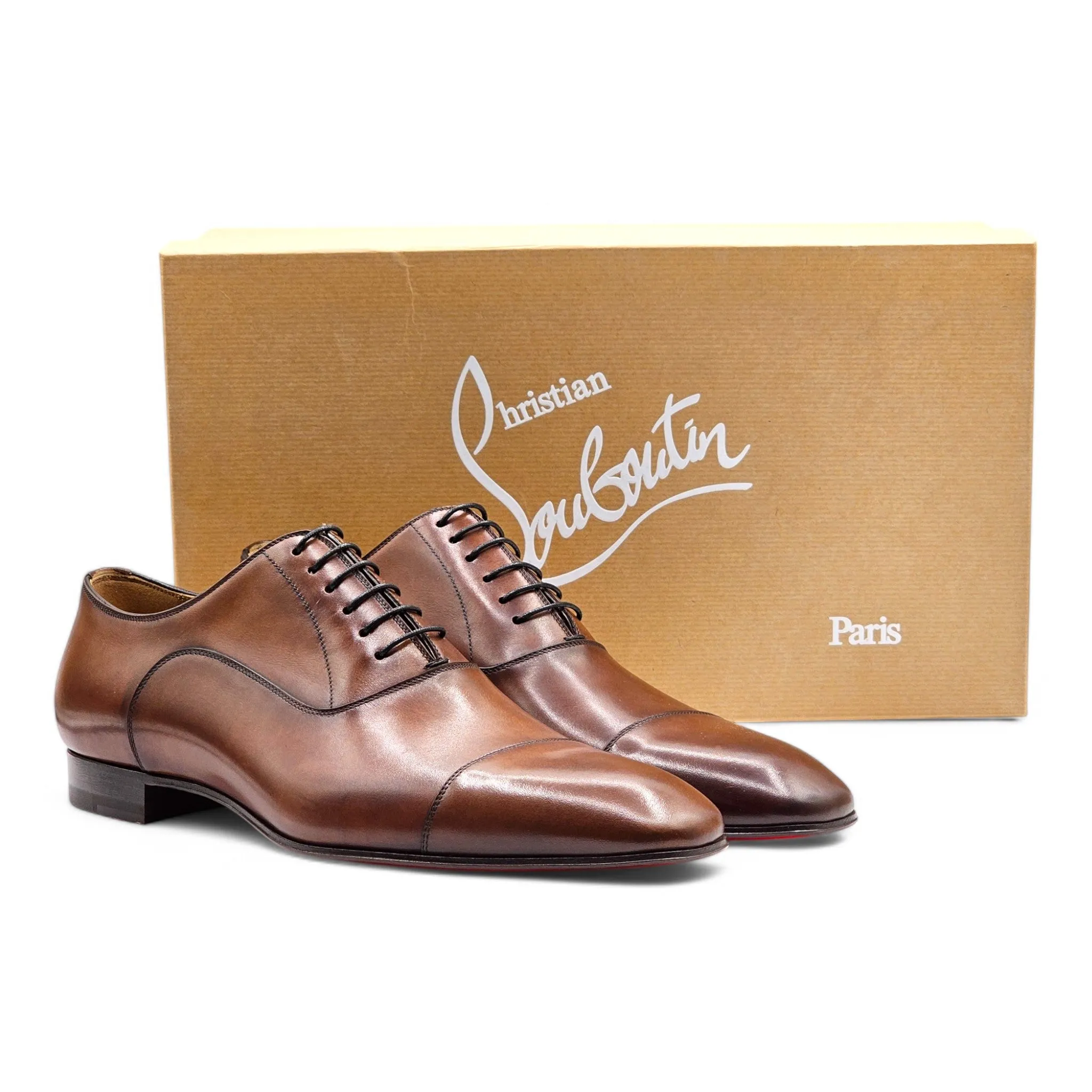 Christian Louboutin Greggo Oxford Shoes - Leather - Brown EU 44 / US 11