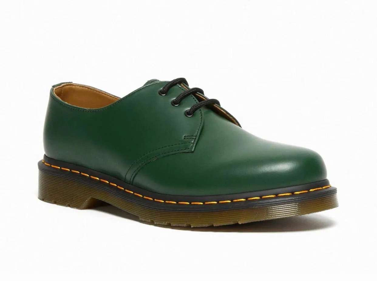 Dr. Martens 1461 Green Smooth 3 Eyelet Shoe
