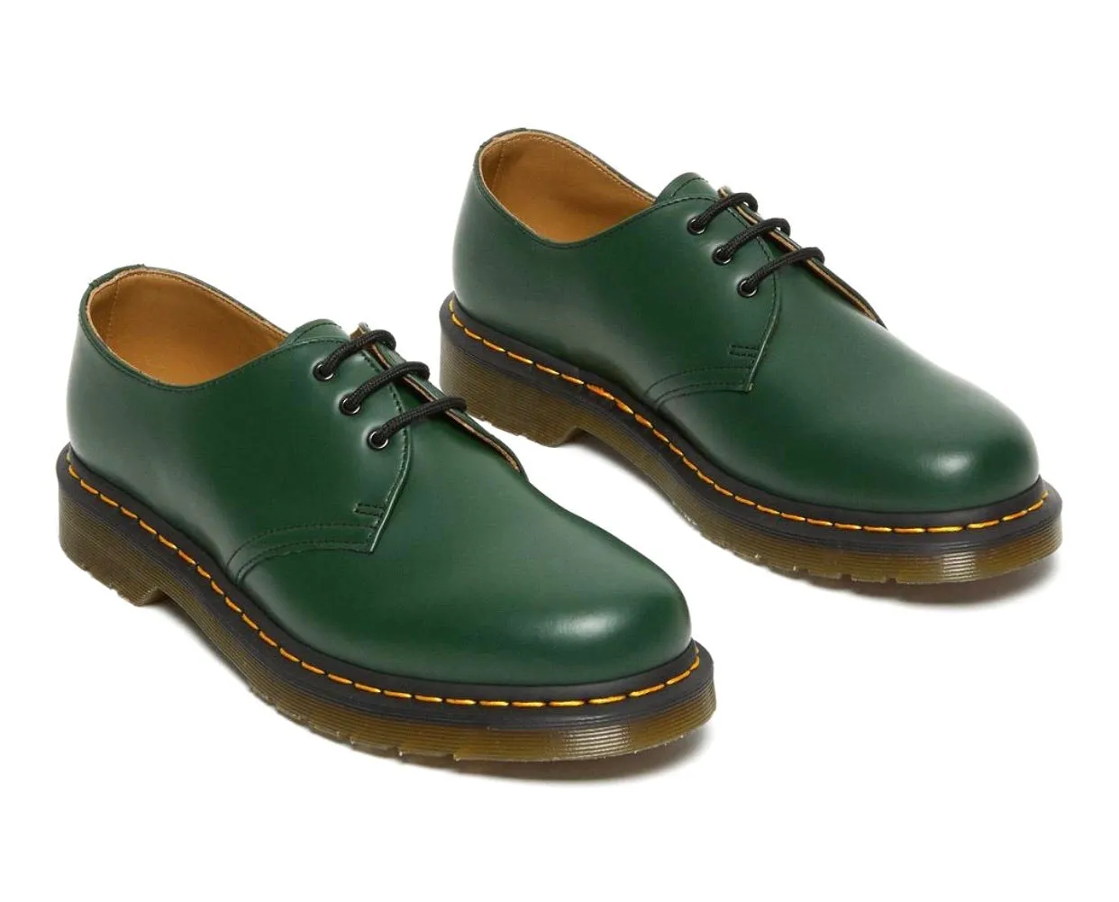 Dr. Martens 1461 Green Smooth 3 Eyelet Shoe