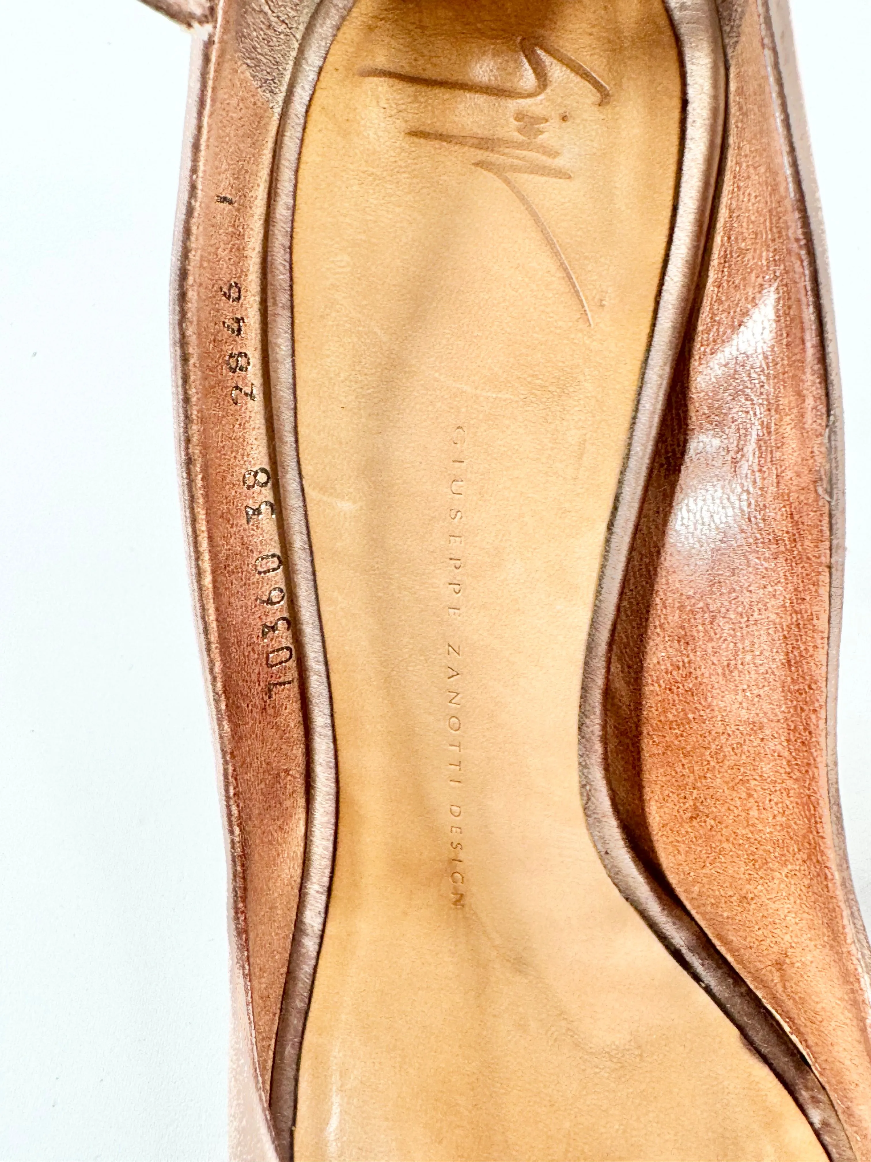 Giuseppe Zanotti Bejewelled Satin Stilettos - EU38