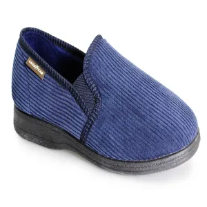 Goodyear Mens Navy Memory Foam Slippers HUMBER