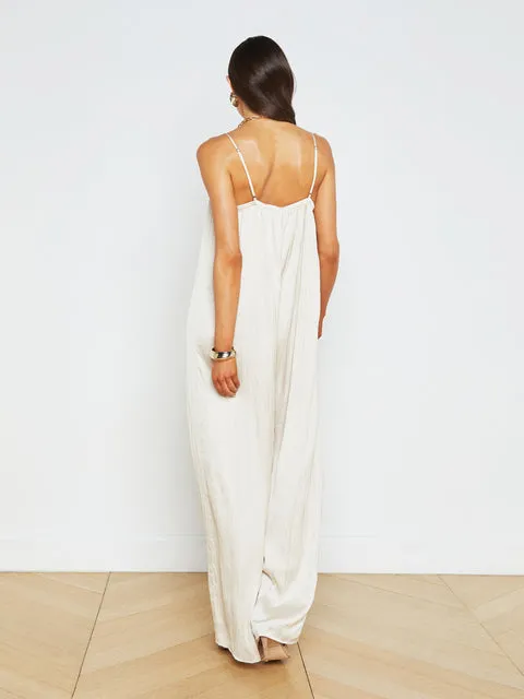 L'AGENCE Hina Jumpsuit in Creme Brulee
