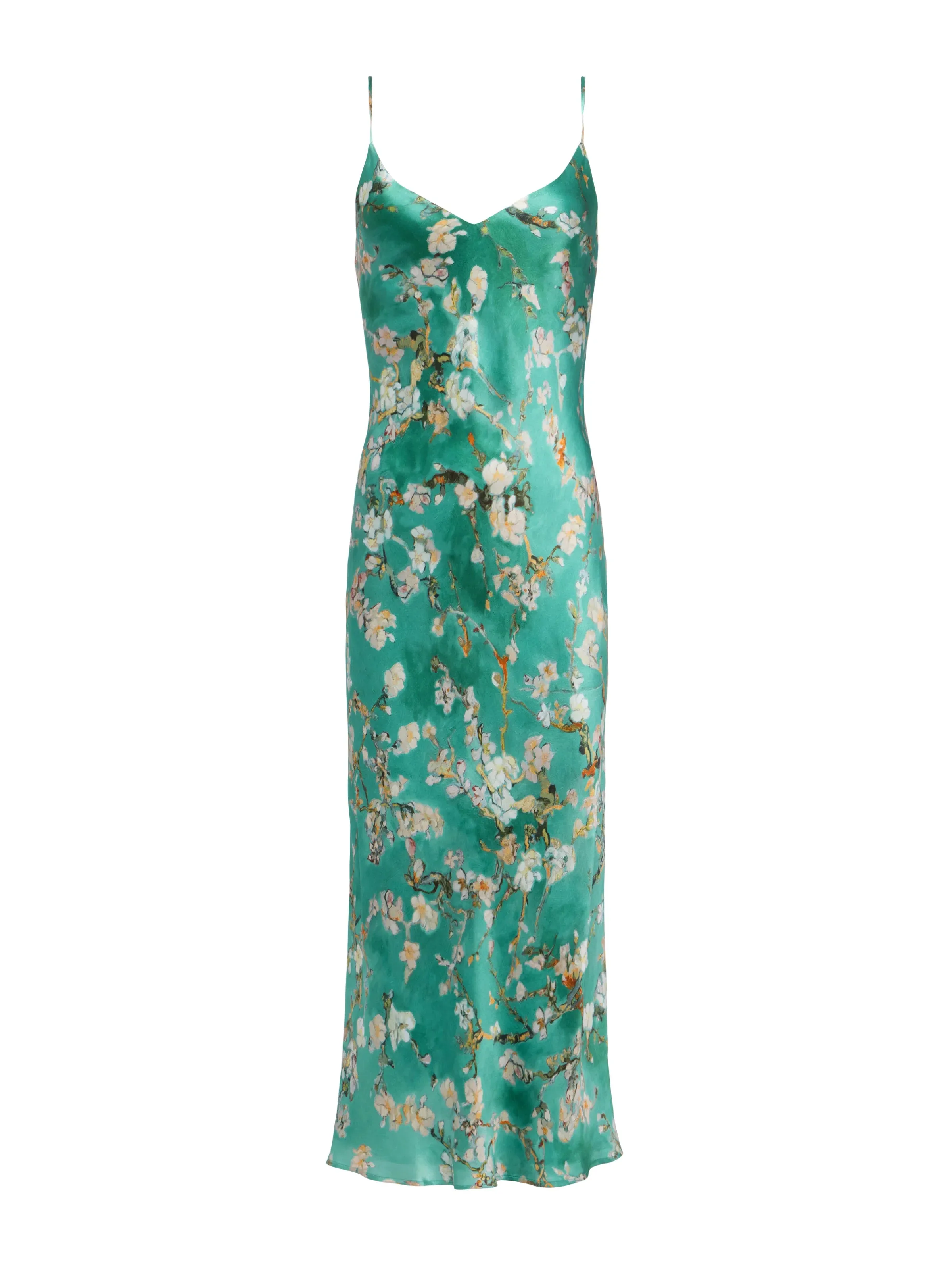 L'Agence Seridie Silk Slip Dress