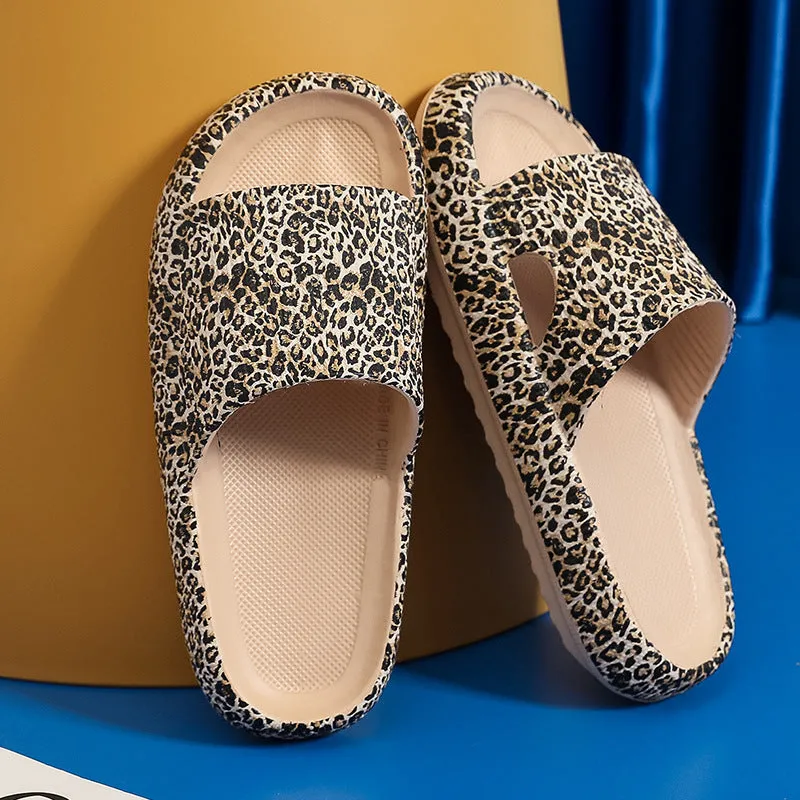 Leopard Soft Sole Slippers