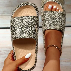 Leopard Soft Sole Slippers
