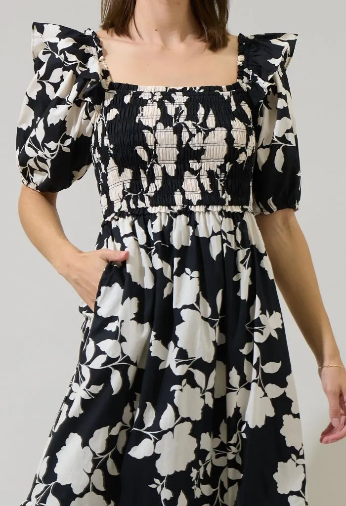 Mable Smocked Maxi Dress