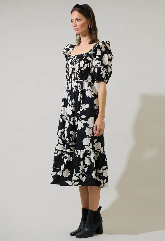 Mable Smocked Maxi Dress