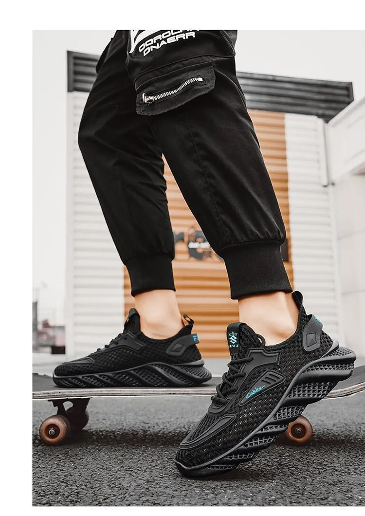 Mens Slip On Sneakers Comfy Mesh Sports Shoes