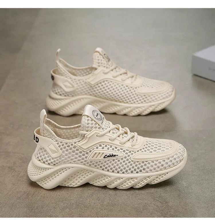 Mens Slip On Sneakers Comfy Mesh Sports Shoes