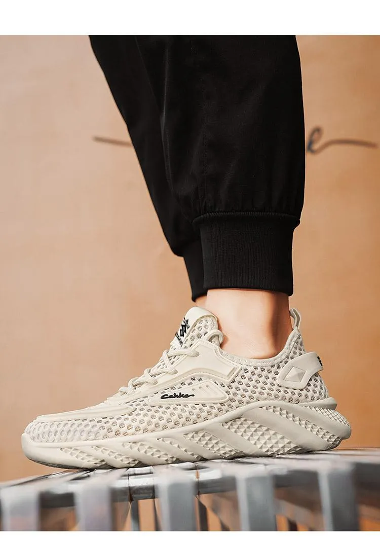 Mens Slip On Sneakers Comfy Mesh Sports Shoes