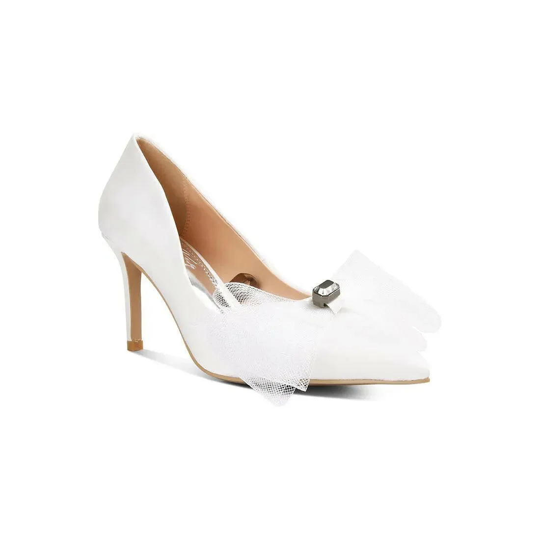Odette Diamante Embellished Bow Stilettos