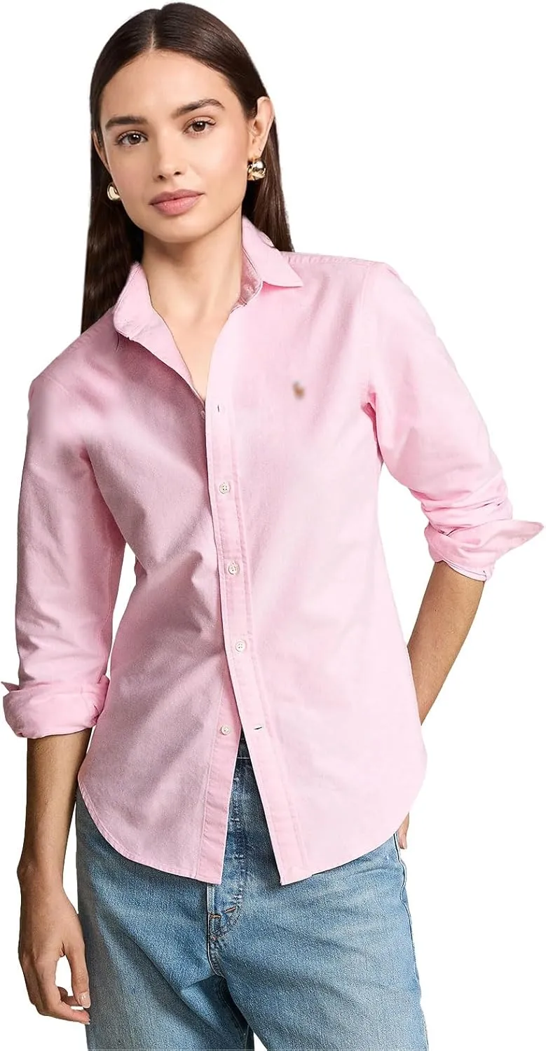 Polo Women's Classic Fit Long Sleeve Button Down Oxford Shirt