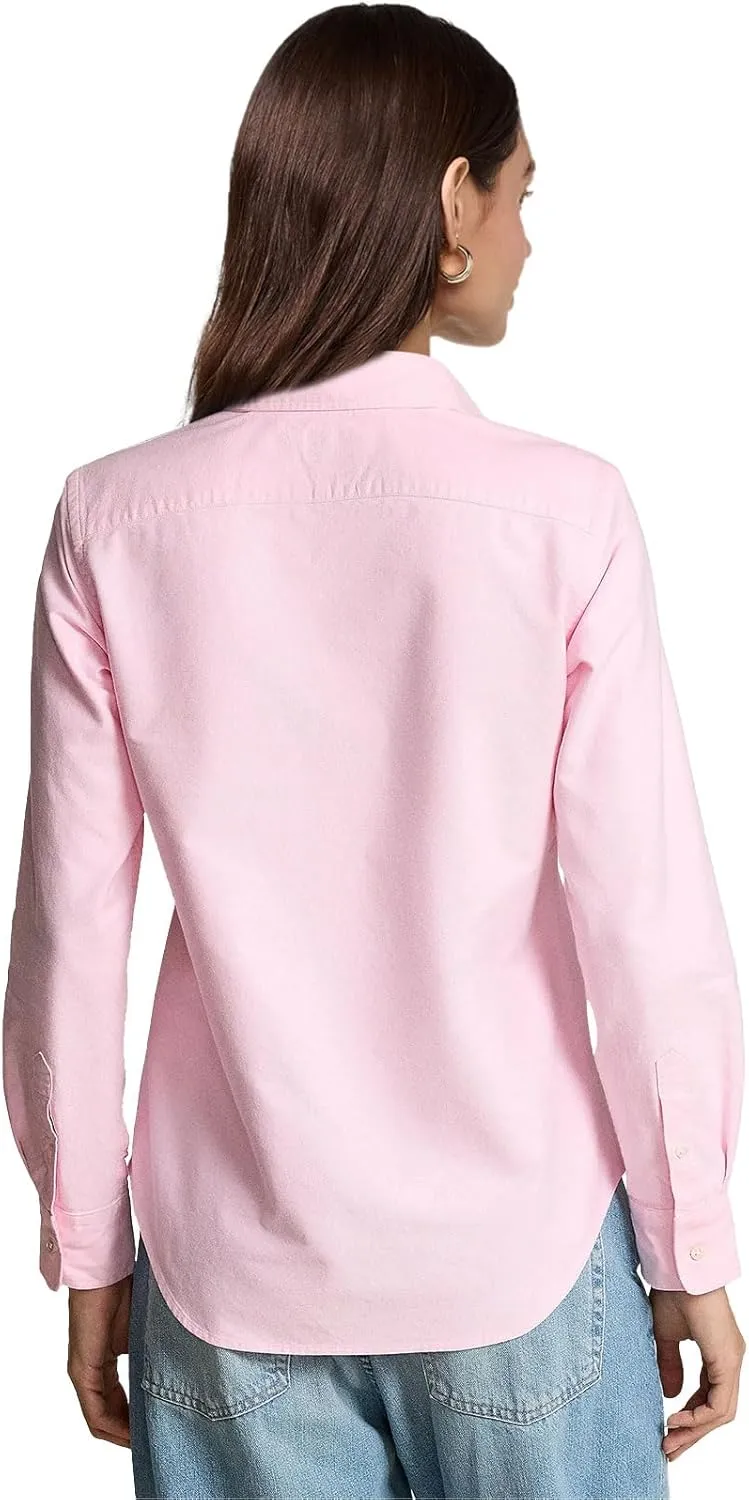 Polo Women's Classic Fit Long Sleeve Button Down Oxford Shirt