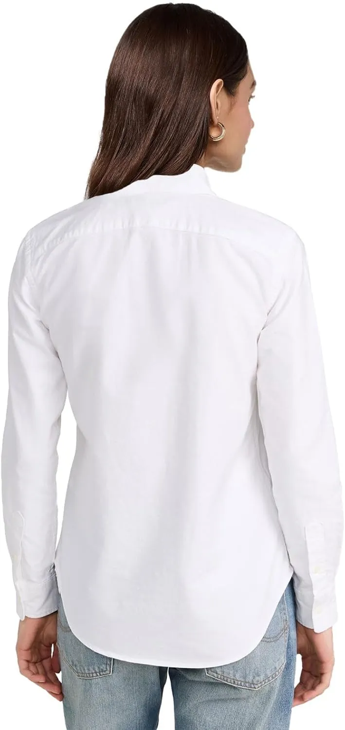 Polo Women's Classic Fit Long Sleeve Button Down Oxford Shirt
