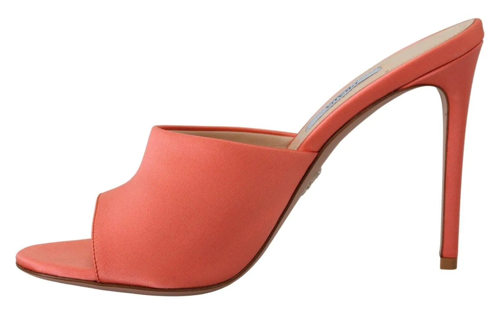 Prada Coral Calzature Leather Stilettos Heels Sandals Shoes