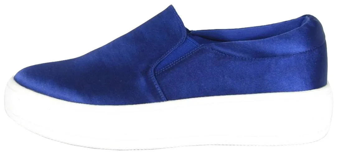 Soda Women's Closed Round Toe Slip-On Platform Flatform Fashion Sneaker