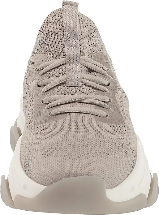 Steve Madden Pike Grey Lace Up Stretchy Mesh Upper Lace Up Low Top Sneakers