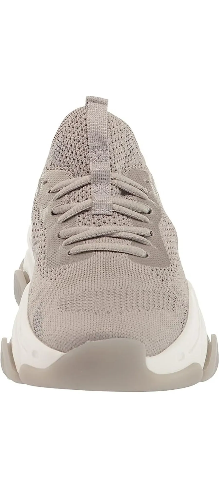Steve Madden Pike Grey Lace Up Stretchy Mesh Upper Lace Up Low Top Sneakers