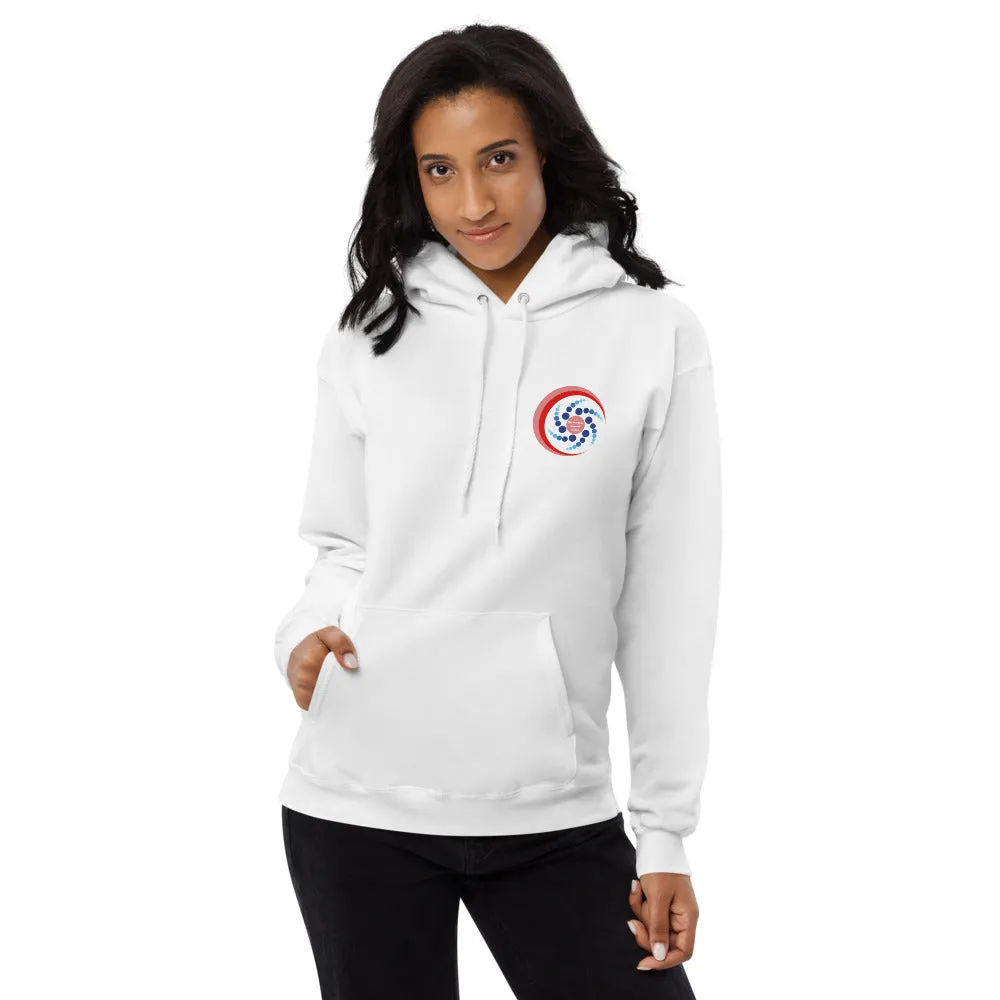 The Packets Red Hart Unisex Fleece Hoodie