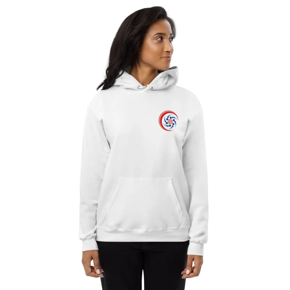 The Packets Red Hart Unisex Fleece Hoodie