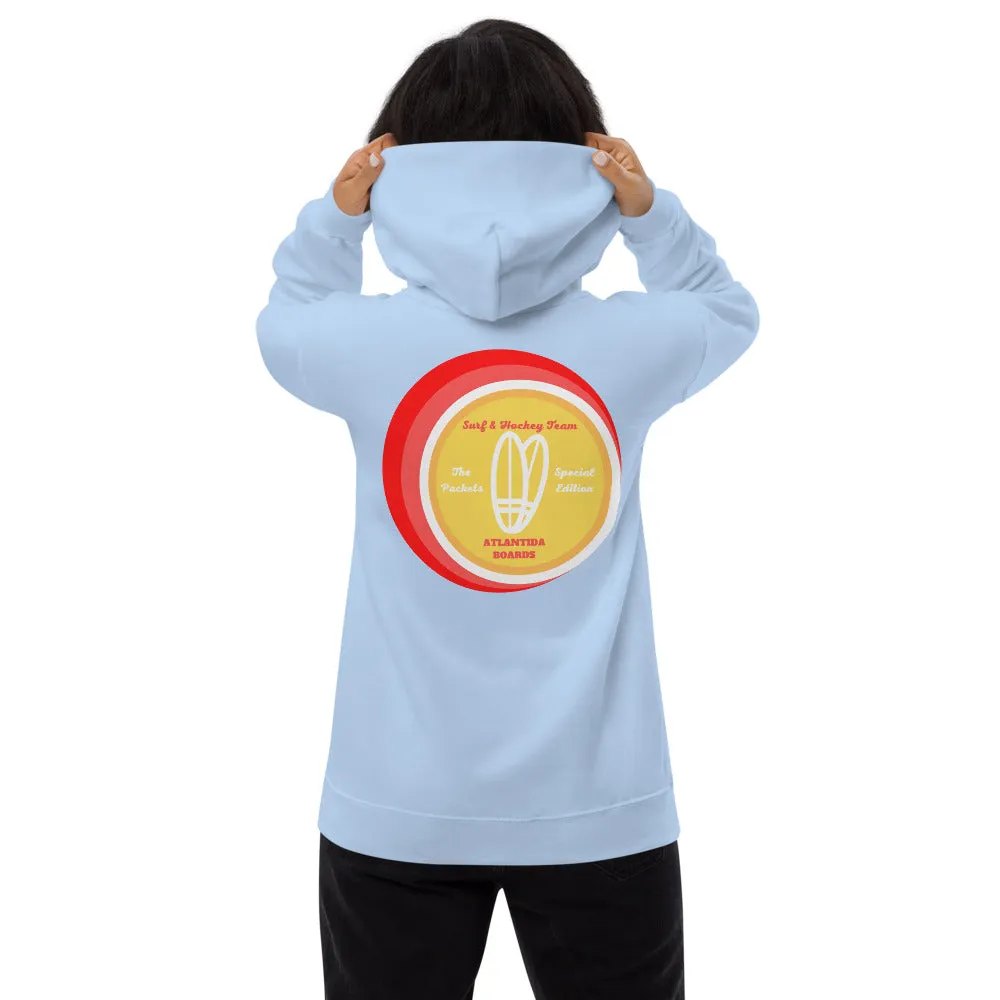 The Packets Red Hart Unisex Fleece Hoodie
